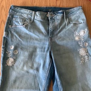 Embroidered Old Navy Rockstar Jeans